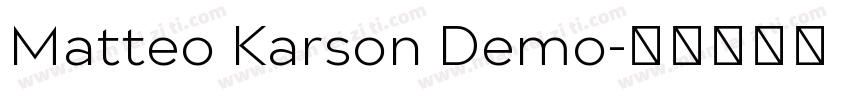 Matteo Karson Demo字体转换
